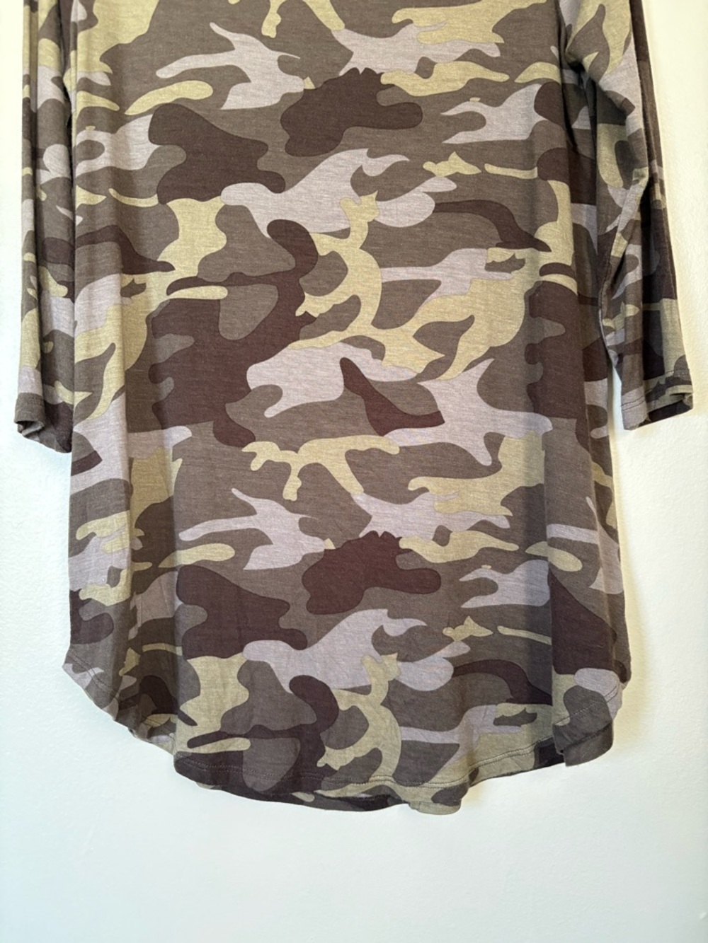 Zenana Outfitters Camo Tunic Mini Dress Size Small - Picture 8 of 11